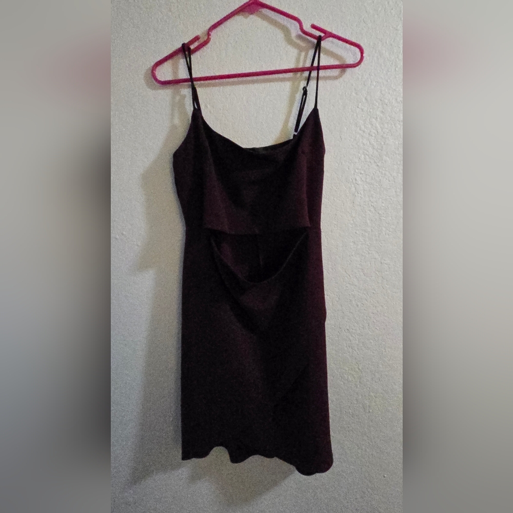 Elegant Burgundy Sleeveless Dress
